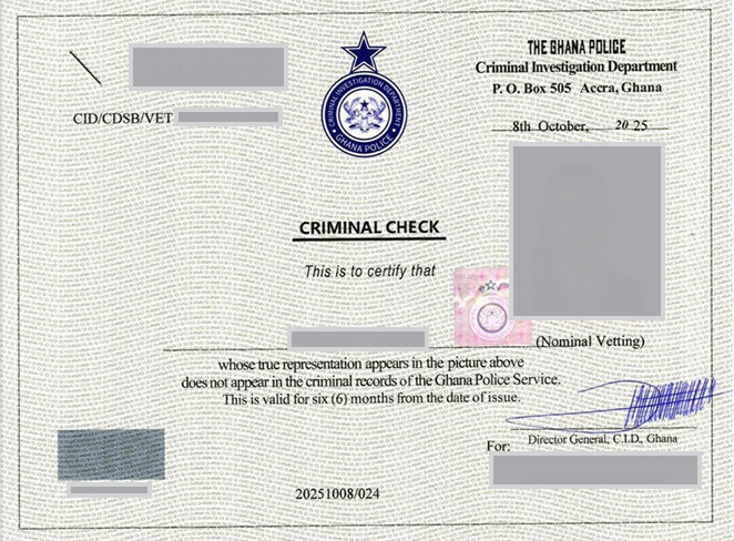 How to Get a Police Report Notarized in Ghana While in South Korea